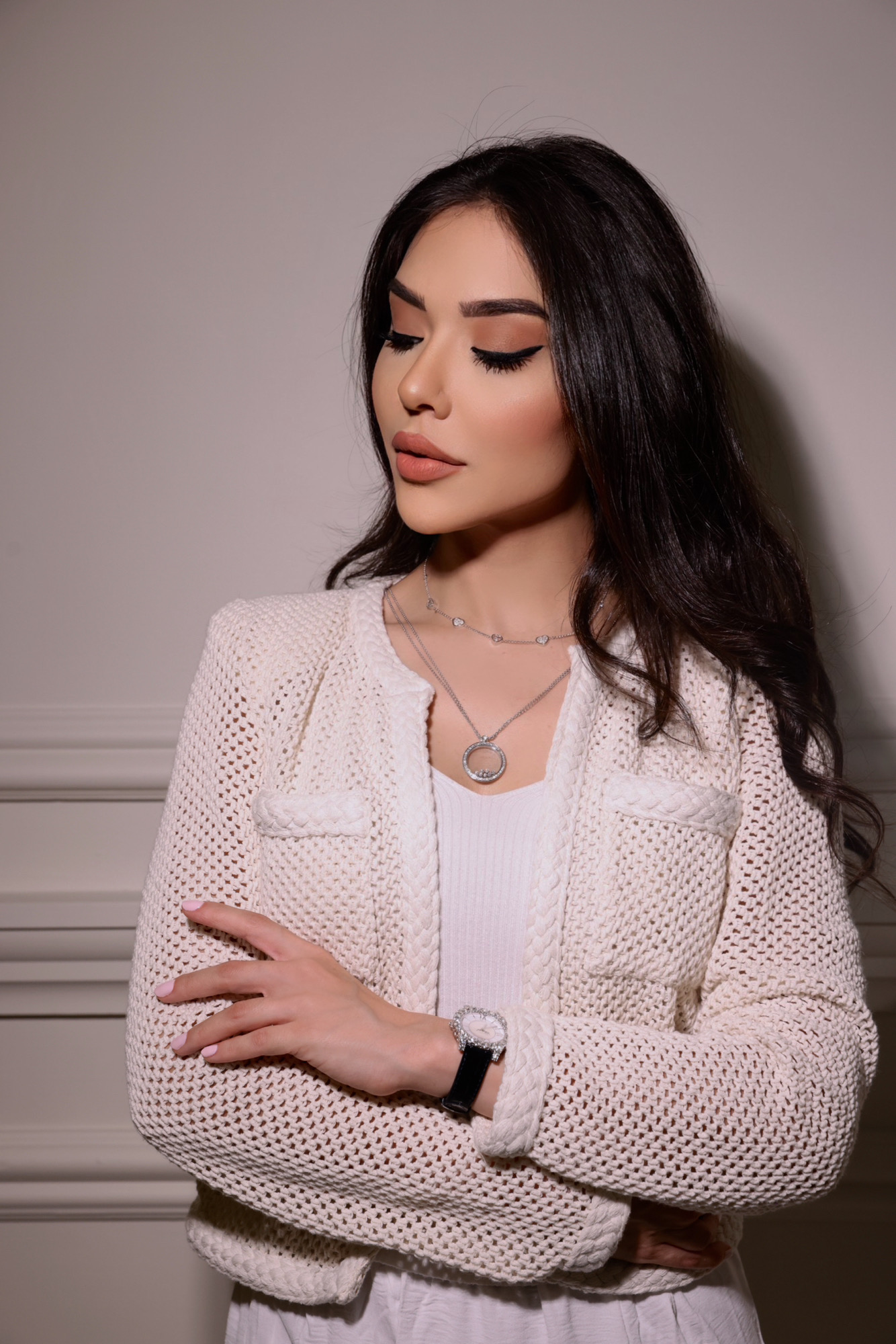 Chopard Ramadan campaign portrait featuring a timepiece and jewellery